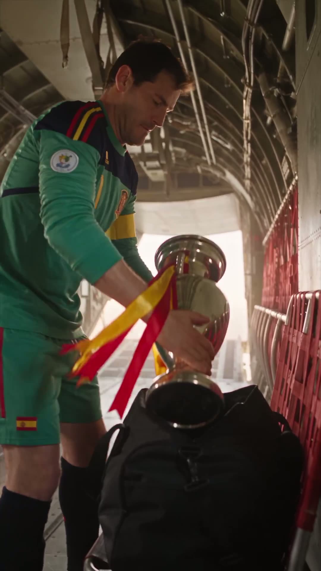 Hyperreal football goalkeeper commercial
